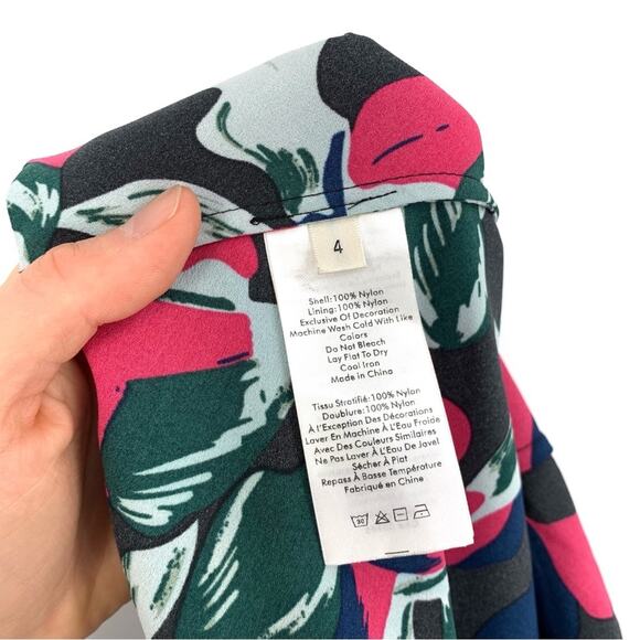 DIANE VON FURSTENBERG Corinne Dress LINER Navy Pink Teal 4 - Picture 6 of 10
